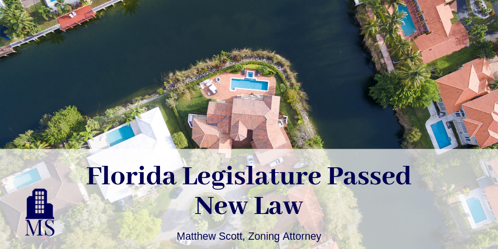 Matthew Scott's Summary of Florida Legislature Passed New Law